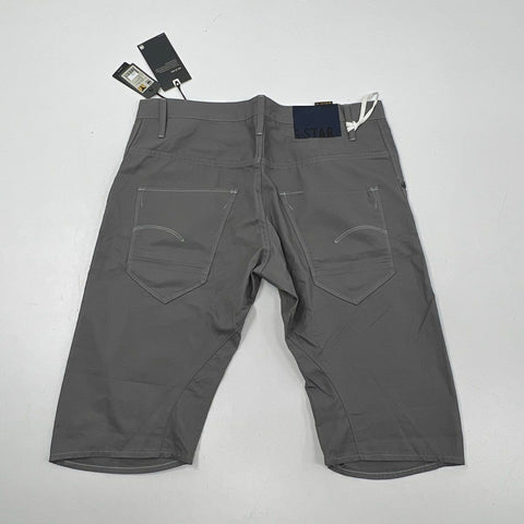 G-Star Raw Men's Arc 3D Loose Tapered Bermuda Shorts Heron Gray NWT Sz 36
