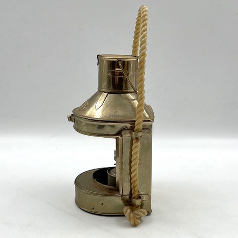 Enesco Masthead Oil Lantern Brass Tone Metal Nautical Decor Hong Kong Vintage