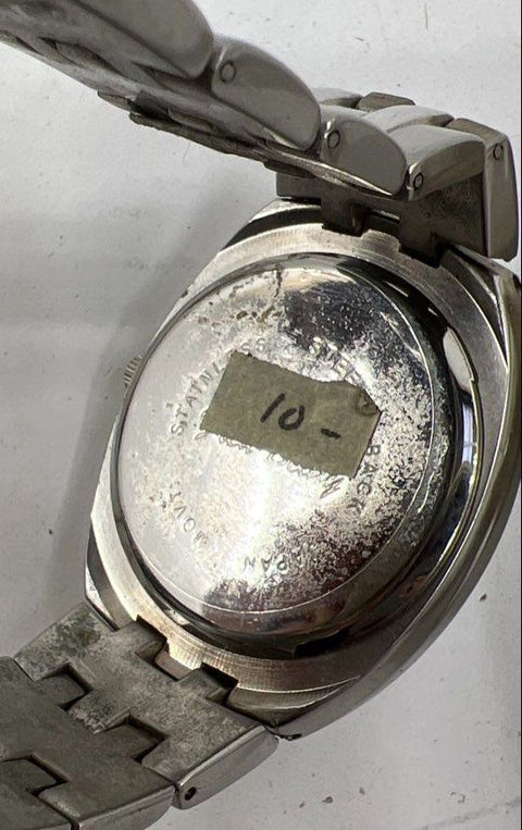 Lot of 7 Mens Watches Sharp Croton Gruen For Parts Repair Need Battery