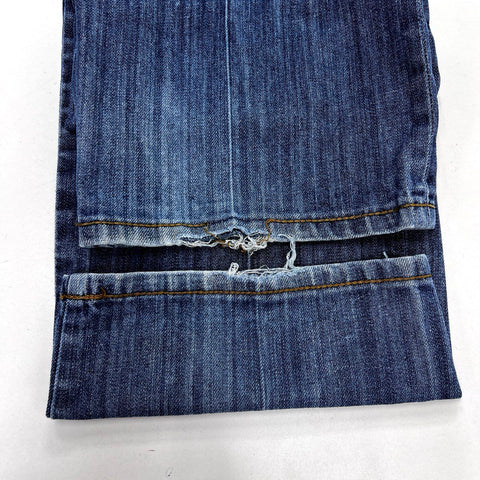 Vintage Y2K Coogi Men's Blue Heritage Embroidered Baggy Jeans Sz 44x34