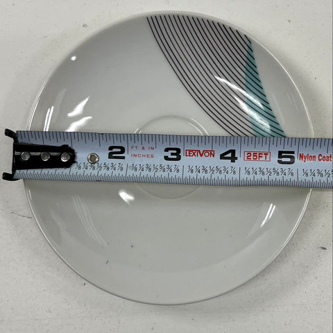 Bohemia Czechoslovakia Modernist Line Pattern Dinnerware 19pc Set Ceramic