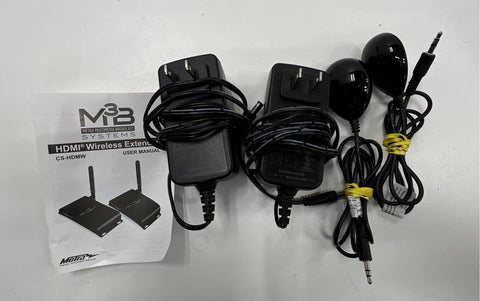 Metra M3B CS-HDMW Wireless HDMI Extender 1080p 200m Range Untested As-Is