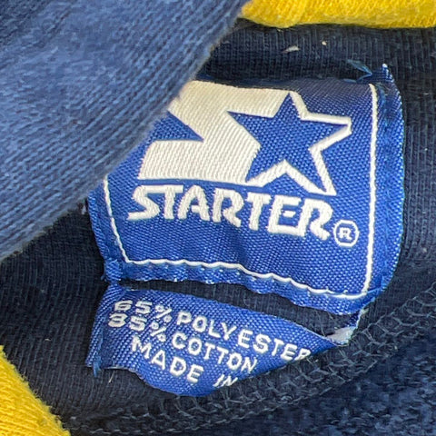 Vintage 90s Starter Notre Dame Fighting Irish Hoodie Script Logo Patch Sz XL