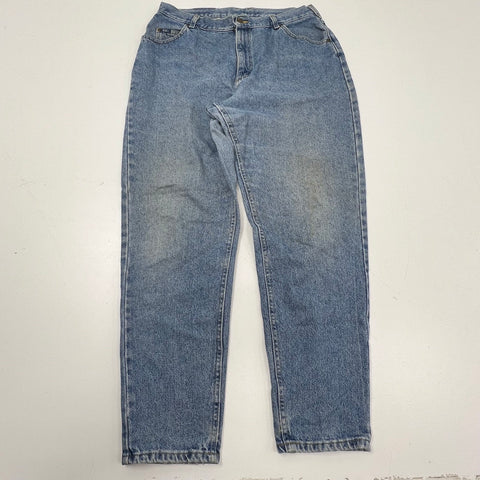 Vintage 90s Lee Light Wash High Rise Tapered Leg Mom Jeans Women's 31