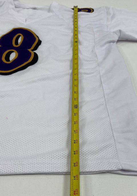 Baltimore Ravens Lamar Jackson #8 White Football Jersey Men's Size XL