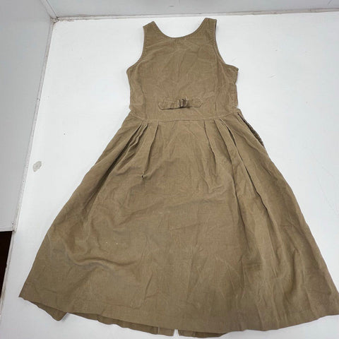 Vintage 90s Willowbend Corduroy Jumper Dress Button Front Made in USA Sz 8