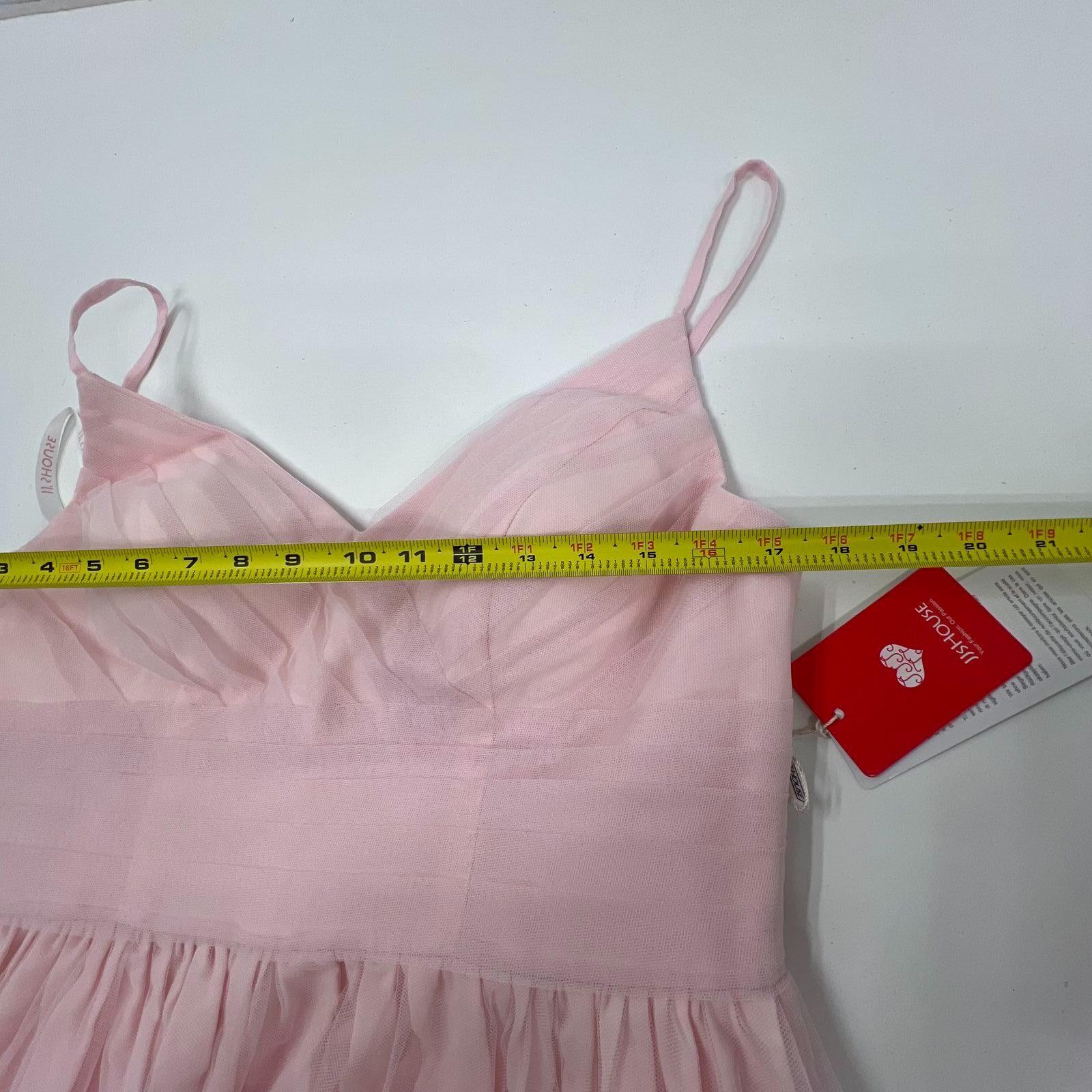 NWT JJ's House Tulle Blushing Pink A-Line Hi-Low Dress - Size 14