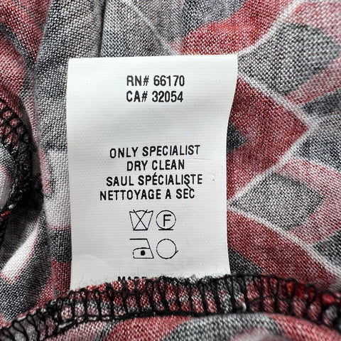 NWT Bl^nk London Red Geometric Sequin Embellished Blouse Top Women's M