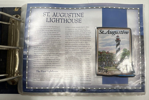 Willabee & Ward Great American Lighthouses Patch Collection Vintage Binder Lot