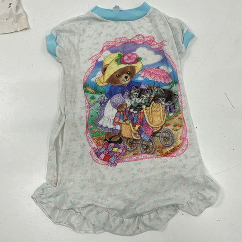 Vintage 90s Small Steps Baby Girls 7pc Clothing Lot Sleeper Romper Pants Tops