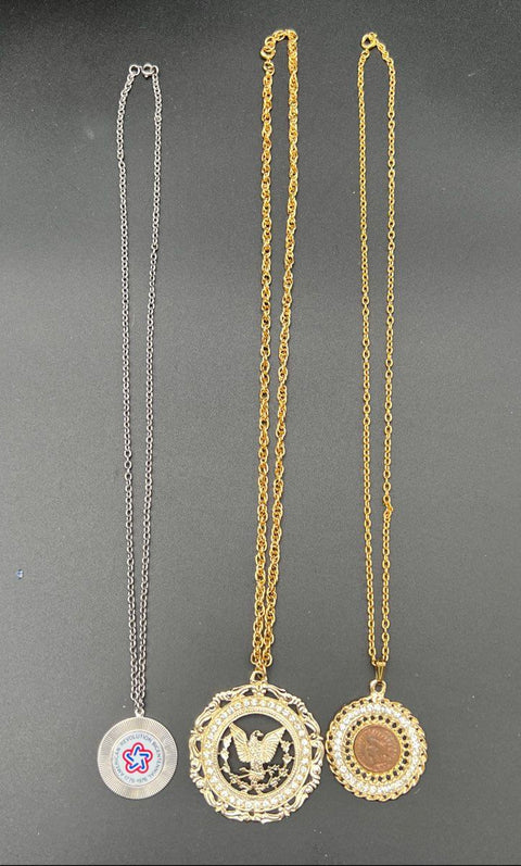 Vintage Patriotic Jewelry Lot of 20 Chicos Monet Trifari Necklaces Earrings