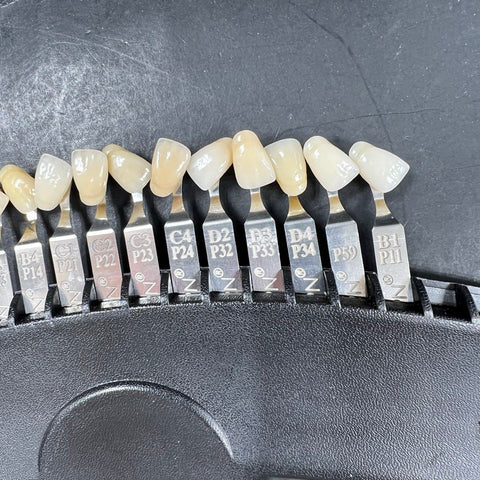 Dentsply Trubyte Portrait IPN Denture Tooth Shade Guide & Conversion Chart