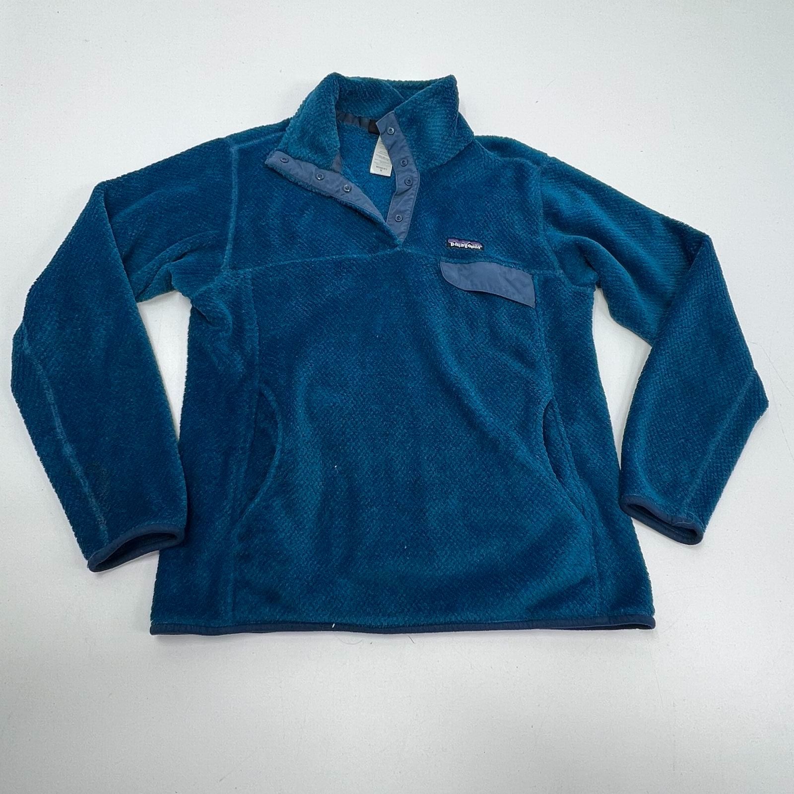 Patagonia Teal Re-Tool Snap-T Fleece Pullover Women's Size M