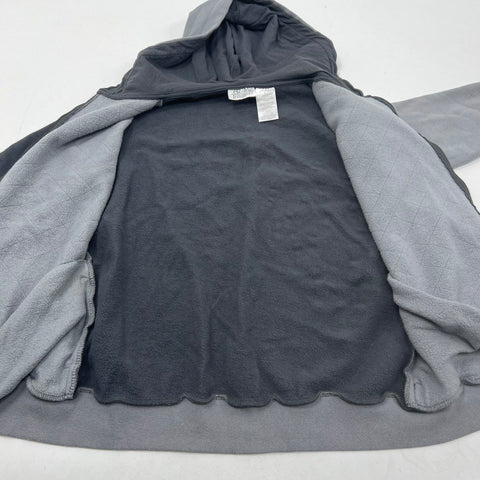 Game of Thrones Men's House Stark Asymmetric Zip Hoodie Gray Quilted Size M