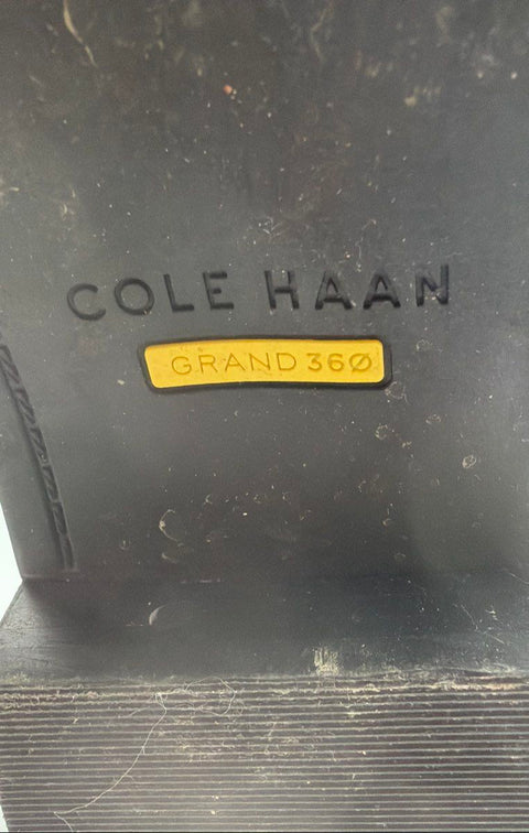 Cole Haan Grand Ambition Huntington Black Leather Tall Knee High Boots Size 8B