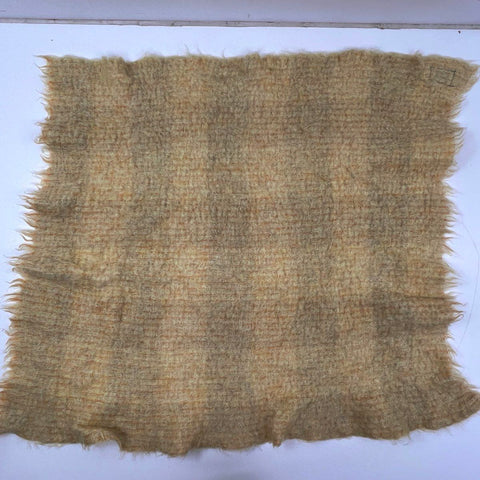 Vintage Royal Scot Mohair Wool Blanket Plaid Made in Great Britain 44x42
