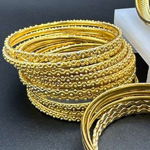 Costume Jewelry Lot 60+ Bangles Cuffs Vintage to Modern Gold Tone Mixed