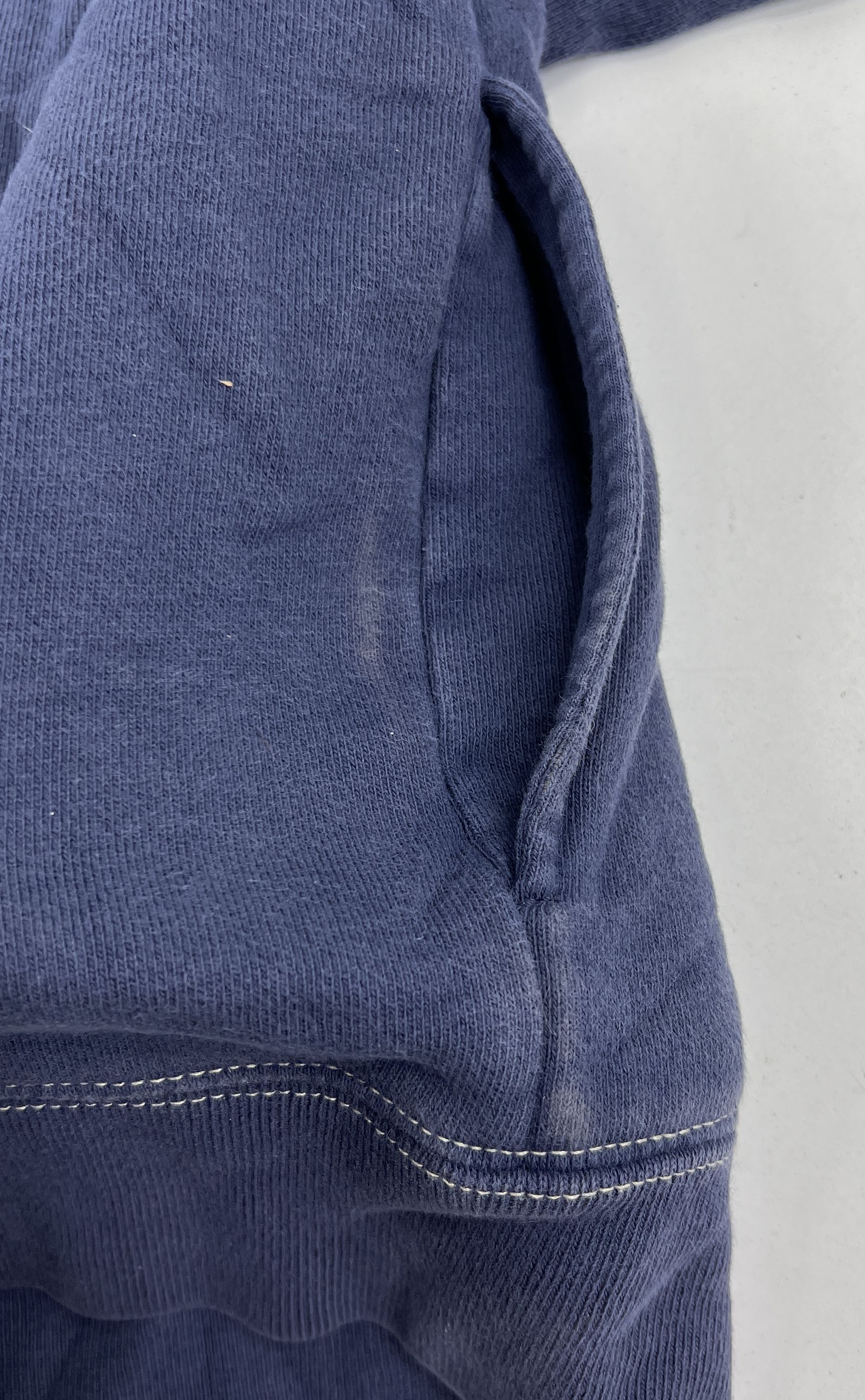 Vintage Y2K Tommy Hilfiger Jeans Blue Spellout Full Zip Mock Neck Jacket Men's L