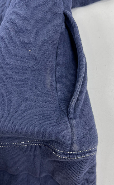 Vintage Y2K Tommy Hilfiger Jeans Blue Spellout Full Zip Mock Neck Jacket Men's L