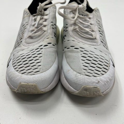 Nike Air Max 270 White Black Lifestyle Running Sneakers Womens Size 7