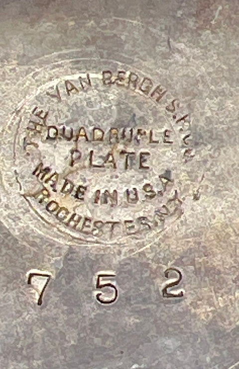 Van Bergh Quadruple Plate Collapsible Travel Cup Antique Rochester NY 752