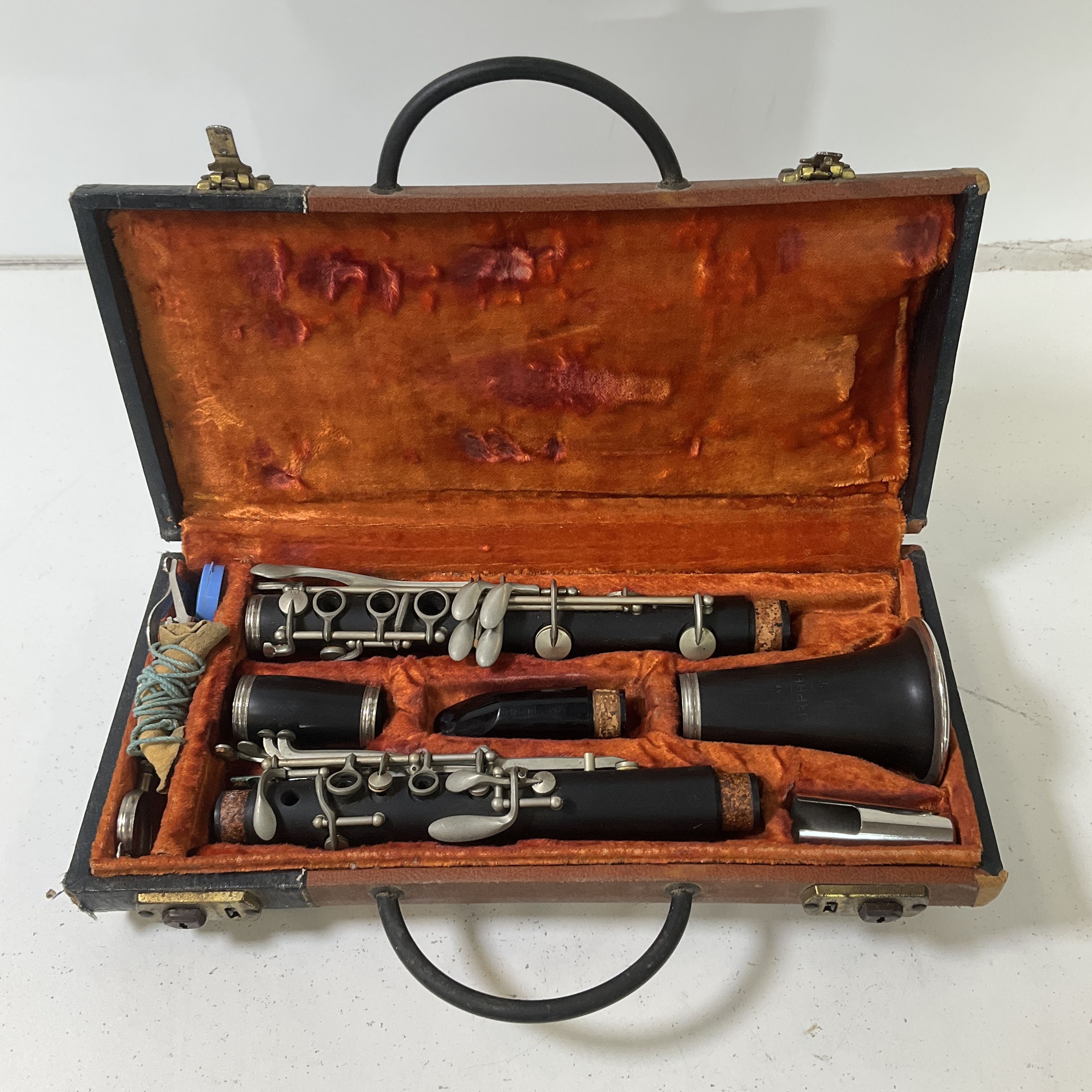 Vintage Orpheum Clarinet with Briloy Lyre & Hard Case