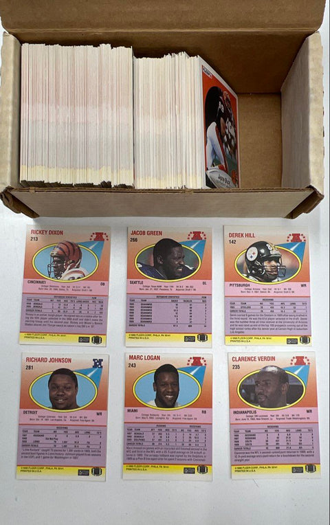 Sports Card Lot 1980s-90s Baseball Football Donruss Fleer Pro Set ~1500 Cards
