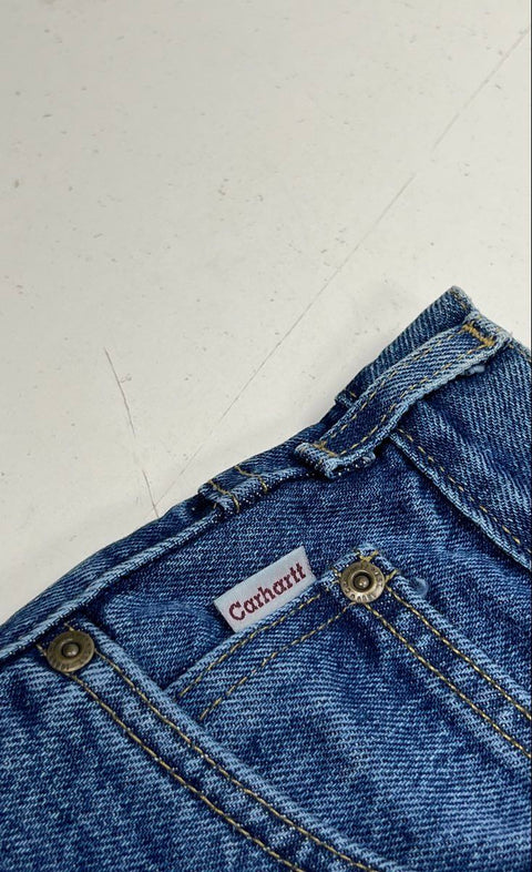 Carhartt Men's B172 Relaxed Fit Blue Denim Work Jeans Sz 38x30
