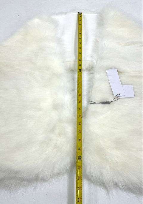 NWT Tulip Bridal Ivory Faux Fur Stole Shawl Wrap Wedding Formal Size Small