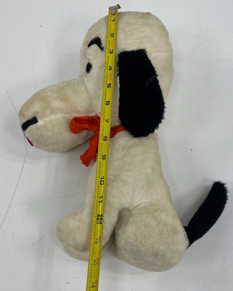 Vintage Snoopy Style Plush Stuffed Animal Dog 15" Peanuts Lookalike 1960s