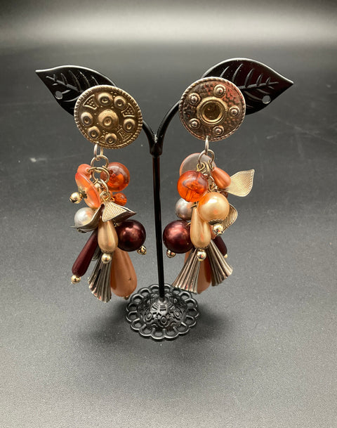 Laura Ashley Costume Jewelry Lot of 12 Earth Tone Chunky Bohemian Necklaces