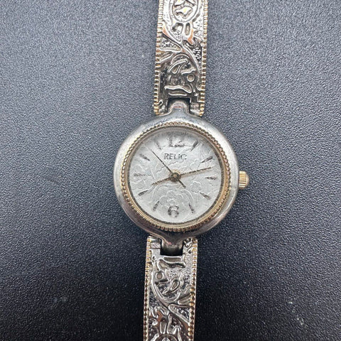 Relic Women's Watch Lot of 3 Western Sport Fashion Silver Tone Tin Extra Links