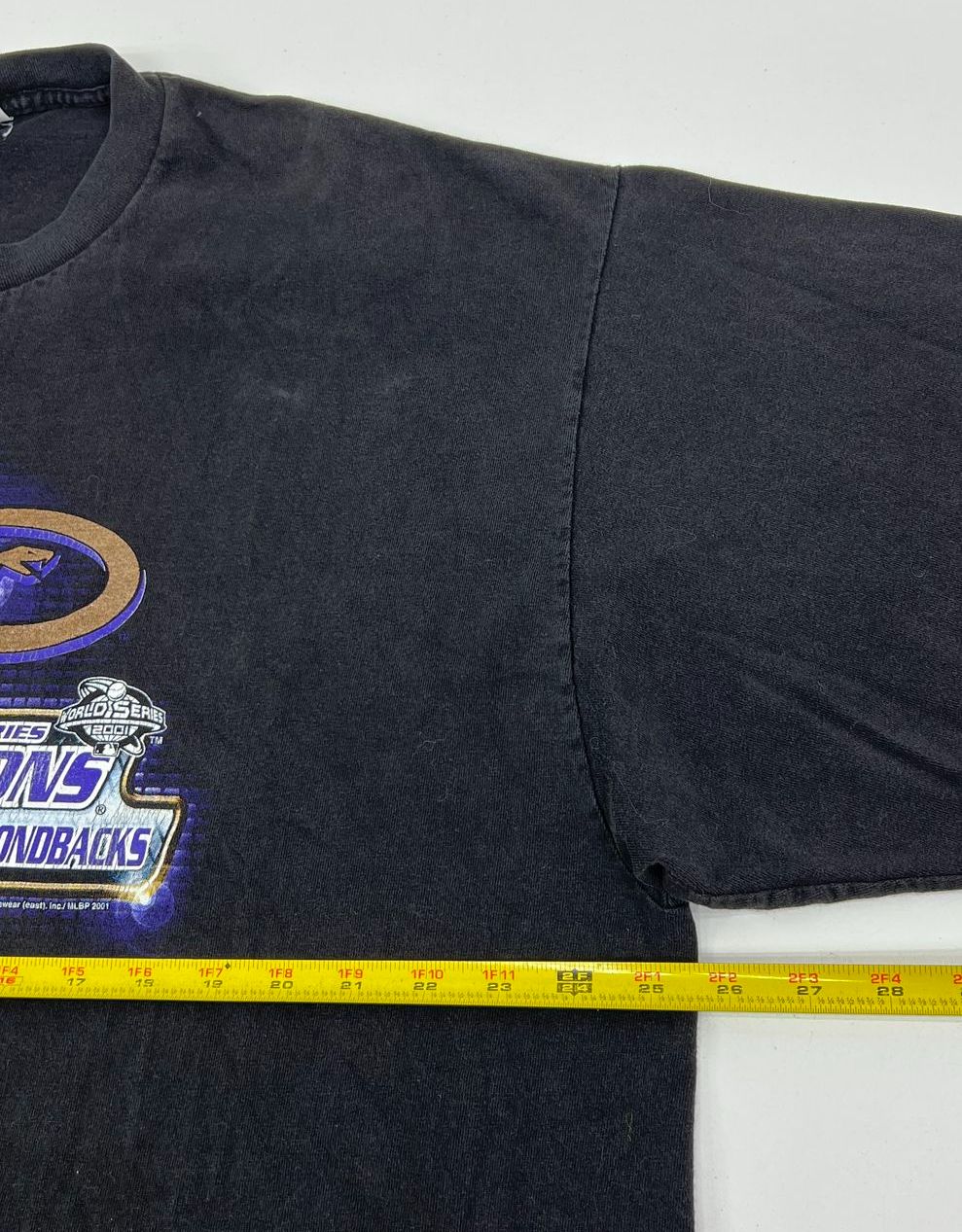 Vintage 2001 Arizona Diamondbacks MLB World Series Champs Tee Lee Sport Sz XL