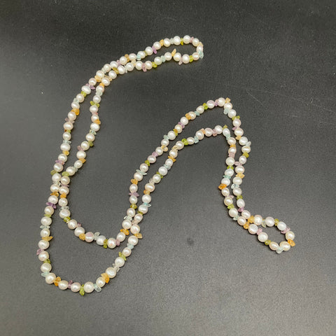 Mixed Pearl Fashion Jewelry Lot 8 Necklaces Bracelets Station Strands Gemstones