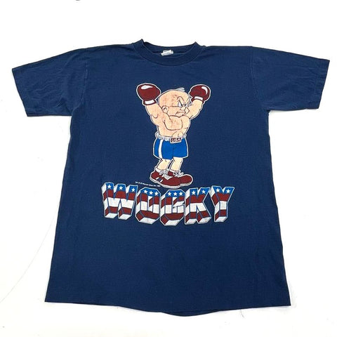 Vintage 1985 Looney Tunes Wocky Rocky Parody T-Shirt Single Stitch USA Sz L