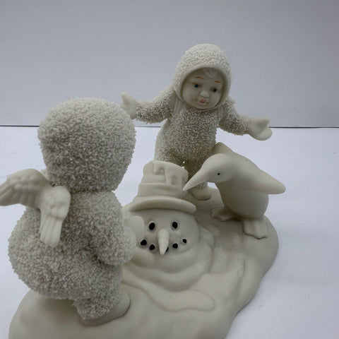 Department 56 Snowbabies Figurine Lot 2 A Wish For Snow 2000 Vintage With Boxes