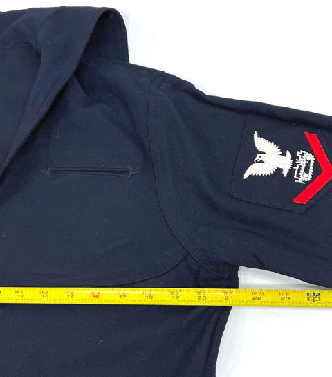 Vintage 60s US Navy Wool Crackerjack Uniform Set Mechanic Patch Mens 40