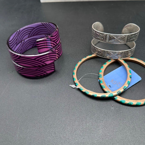 Charming Charlie Disney Costume Jewelry Lot 22pc Bangles Cuffs Bracelets