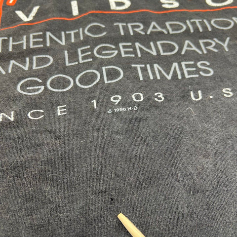 Vintage 1996 Harley-Davidson Las Vegas Biker Tank Top Faded USA Made Sz XL