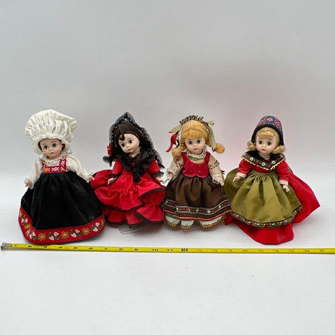 Madame Alexander Doll Lot International Folk Costume 4 Dolls Vintage