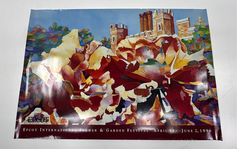 Epcot Flower & Garden Festival Posters 1996 1998 Signed Numbered Lot of 2