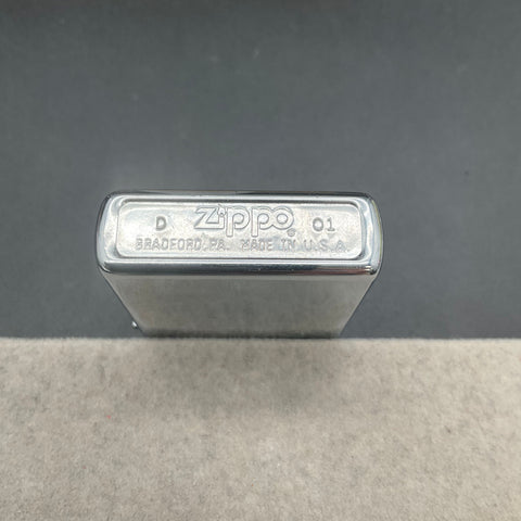 Zippo Budweiser King of Beers Lighter Chrome Vintage 2001 Made in USA