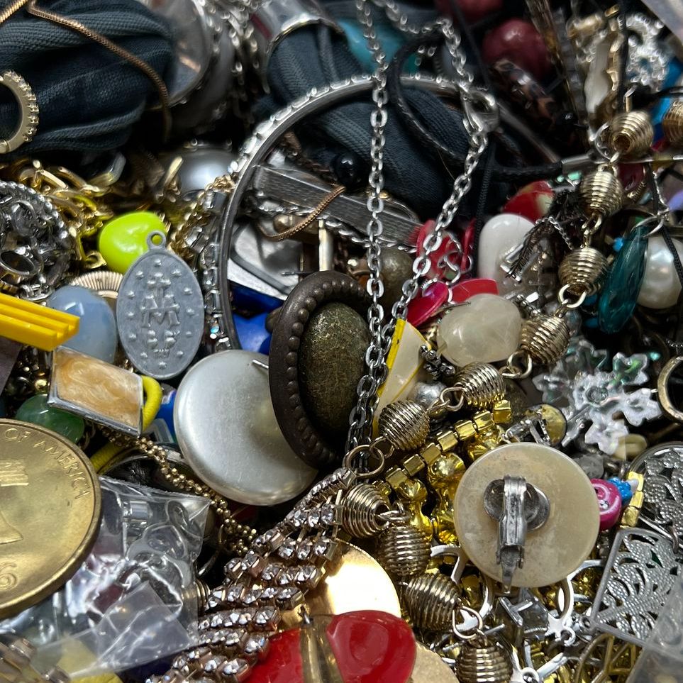 5 Lbs Broken for Craft Costume Jewelry Grab Bag