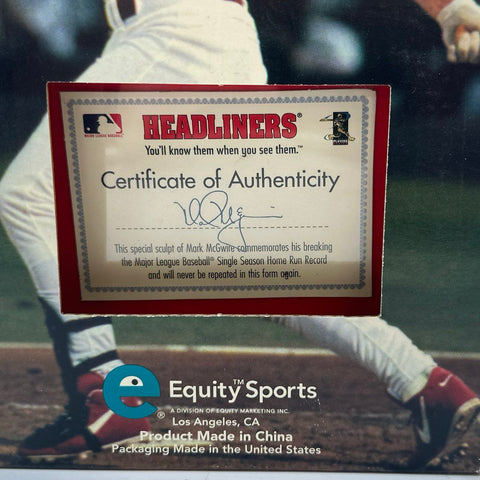 Mark McGwire & Sammy Sosa MLB 1998 Home Run Race Equity Headliners XL Lot 2 MIB