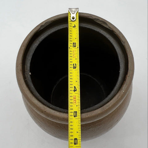 Antique Stoneware Jug Crock Salt Glaze Albany Slip Interior 10" 19th Century