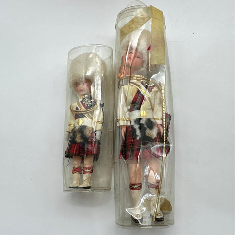 Vintage Doll Lot 4 Pieces Schmid Shackman Bisque Baby Scottish Guard Figures