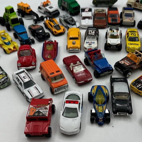 Hot Wheels Diecast Vehicle Lot Approximately 45 Cars NASCAR Tonka Matchbox