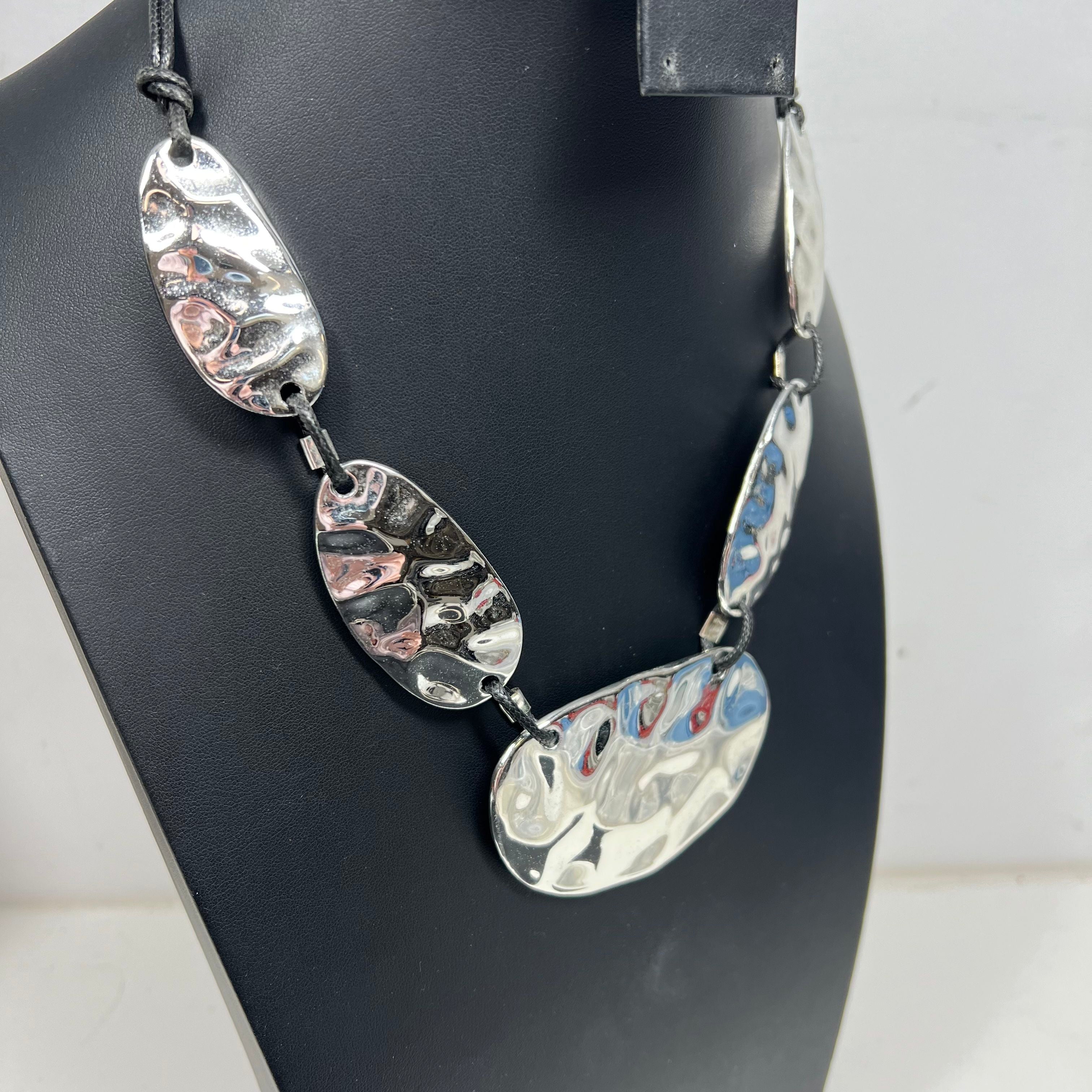 Silver Tone Statement Necklace by INC