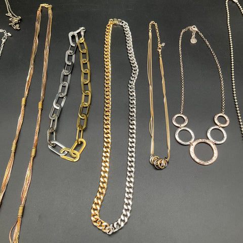 Liz Claiborne Coldwater Creek Fashion Jewelry Lot 11 Necklaces Statement Styles