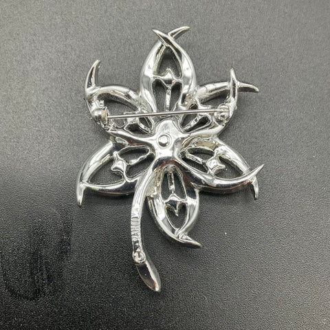 Vintage Sarah Coventry Evening Star Demi Parure Brooch Clip-on Earrings Set